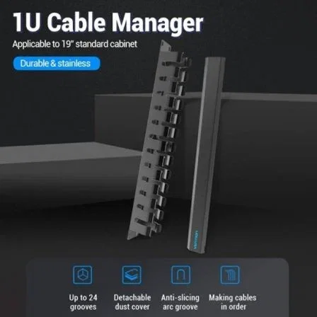 Vention Khab0 Organizador de Cables de Red 24 Puertos Vention Khab0 Organizador de Cables de Red 24 Puertos